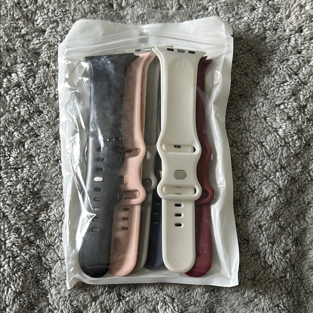 Set of 5 Silicone Watch Bands